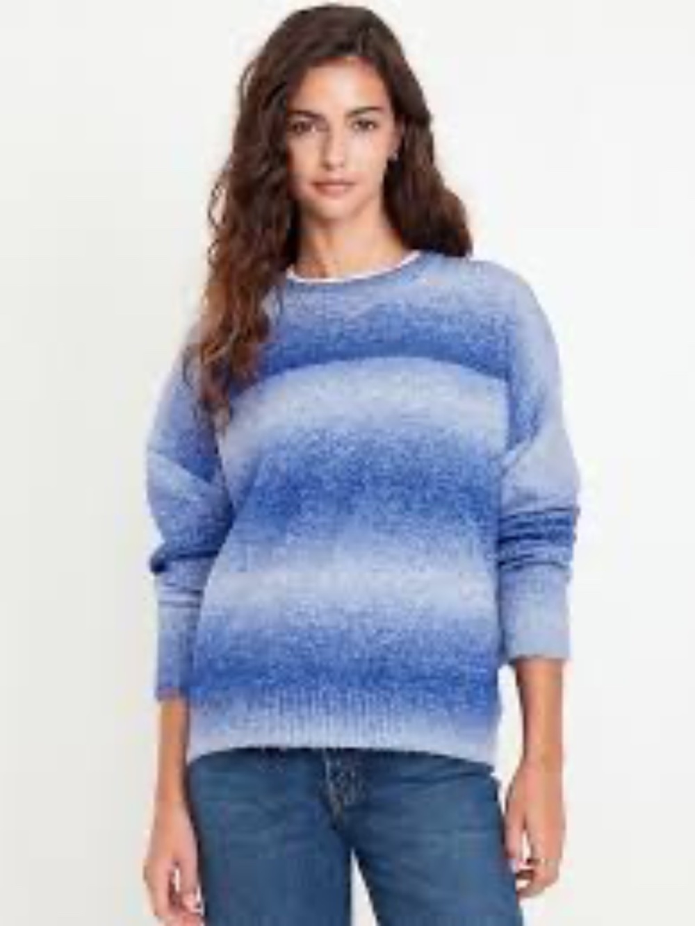 Old Navy Blue Gradient Crewneck Sweater S